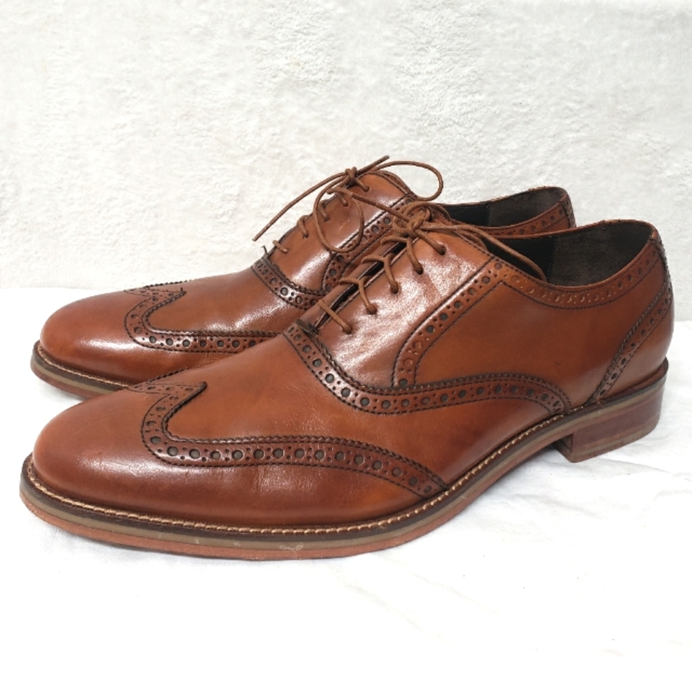 Cole Haan  Wingtip Oxford British Tan Sz-12M NikeAir Technology - Picture 9 of 13